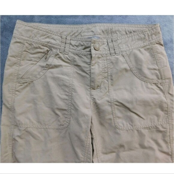 North Face Pants Womens 10 Lightweight Nylon Hiking Outdoor S16 NF00CE4F Khaki - Picture 4 of 16